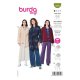 Burda 5941 jas en mantel van Wol, stofmenging, Fleece, Cord