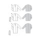 Burda 5941 jas en mantel van Wol, stofmenging, Fleece, Cord