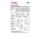 Burda 5923 Parka van Katoen, Gabardine, wol, gecoat