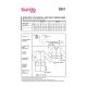 Burda 5951 Jas van Wol, leer (kunst)