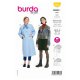 Burda 5860 Jas en Mantel van Wol, Tweed, Loden