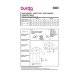 Burda 5860 Jas en Mantel van Wol, Tweed, Loden