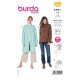 Burda 5974 jas en Mantel van Wol, stofmenging,