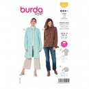 Burda 5974 jas en Mantel van Wol, stofmenging,