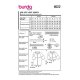 Burda 6022 Jasjes van Poplin,Tencel, Nylon