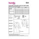 Burda 6041 Jas en Mantel van jacquard, Poplin, gabardine, Loden