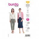 Burda 5897 Jas van jacquard, wol, stofmenging