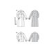 Burda 5984 Caban Jas en Trenchcoat van Gabardine, Poplin, Stofmenging, Wol