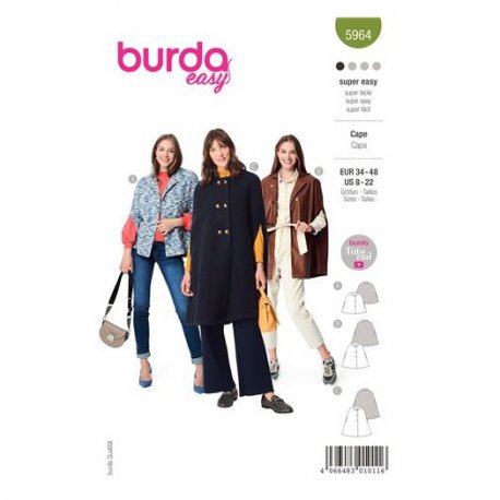 Burda 5864 Jurk en Tuniek van Jersey, Punta, Nicky