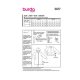 Burda 5866 Jas en Vest van tricot, Jersey, Jogging, Fleece, Stepper