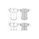 Burda 5934 Jurk en Blouse van Katoen, stofmenging, linnen