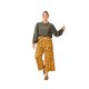 Burda 6017 Broek van katoen, Viscose, Stofmenging, Linnen