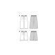 Burda 6017 Broek van katoen, Viscose, Stofmenging, Linnen