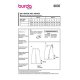 Burda 6035 Broeken van Katoen, Gabardine, Poplin, Stofmenging