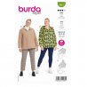 Burda 5881 Jas vam tricot, Jersey, Jogging, Poplin