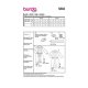 Burda 5882 Jurk van katoen, crepe, stofmenging