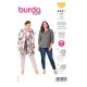 Burda 6034 Jasjes van Jacquard, Boucle, wol