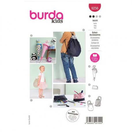 Burda 9256 Etui/Gymtas van Katoen, Jeans