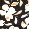 VISCOSE TWILL STOF BEDRUKT BLOEMEN 209459 Zwart 0003