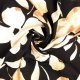 VISCOSE TWILL STOF BEDRUKT BLOEMEN 209459 Zwart 0003