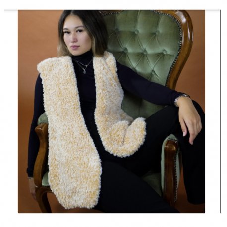 Gratis geprint patroon Furry Vest van Durable Furry kleur 422 beige