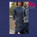 Stof voor jurk model 107 uit Burda Style december 2023 Jeans Denim Stretch 200432 Blauw 7028