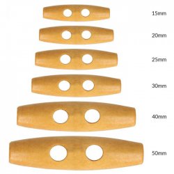Knebel voor houtje-touwtjesluiting 30mm blank 718554-30