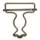 Tuinbroekgesp Draadsluiting zilver, goud of koper. 25-35-40 mm