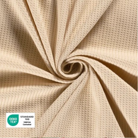 GEBREIDE WAFEL STOF EFFEN 16554 Beige 052