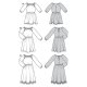 Burda 5772 Jurk van Poplin, viscose, Lyocell