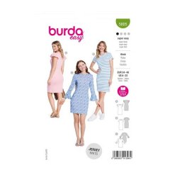 Burda 5805 Jurk van Jersey, French Terry, Punti Roma
