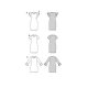 Burda 5805 Jurk van Jersey, French Terry, Punti Roma