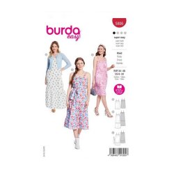 Burda 5806 Jurken van batist, voile, twill