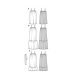 Burda 5806 Jurken van batist, voile, twill