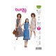 Burda 5810 Jurk van Viscose, crepe, katoen