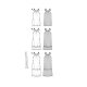 Burda 5810 Jurk van Viscose, crepe, katoen