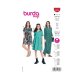 Burda 55829T Jurk van katoen, crepe, viscose