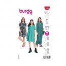 Burda 5829 Jurk van katoen, crepe, viscose