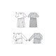 Burda 5795 Jurk en Tuniek van katoen, Viscose, Stofmenging