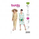 Burda 5816 Jurk van katoen, Viscose, Crepe, Linnen