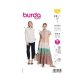 Burda 5825 Jurk en Blouse van katoen, Viscose, Stofmenging