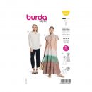 Burda 5825 Jurk en Blouse van katoen, Viscose, Stofmenging
