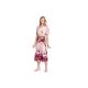 Burda 5844  Jurk van Viscose, crepe, katoen