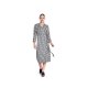 Burda 5844  Jurk van Viscose, crepe, katoen