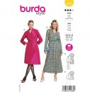 Burda 5767 Jurk van Katoen, stofmenging, Poplin, Taft