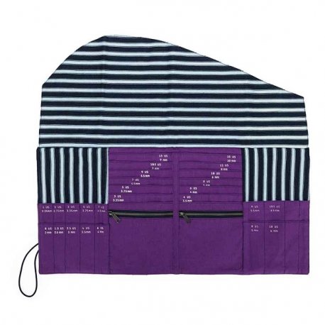 Della Q Breinaaldenetui linnen 25x15cm 95521 Violet