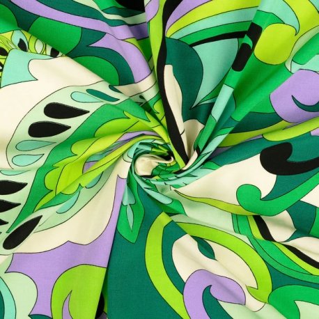 Viscose Dessin Groen 211565