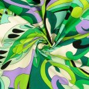 Viscose groen lila  211565