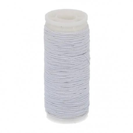 Elasta rimpelelastiek 20m wit