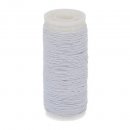 25x Rimpelelastiek 15m wit